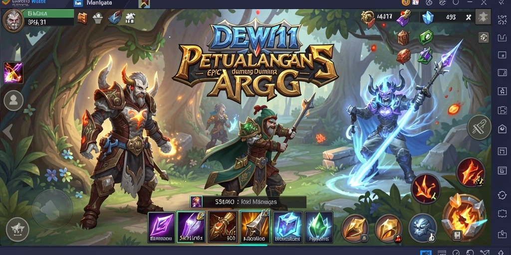 Gameplay ARPG yang seru dan mendebarkan di DEWI11.