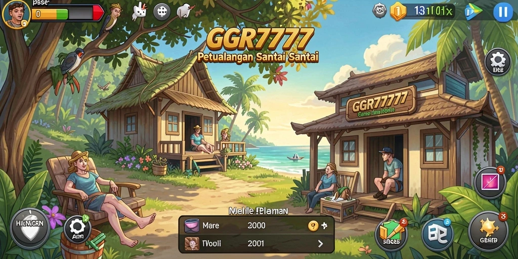 Gameplay GGR7777 yang santai dan menghibur.