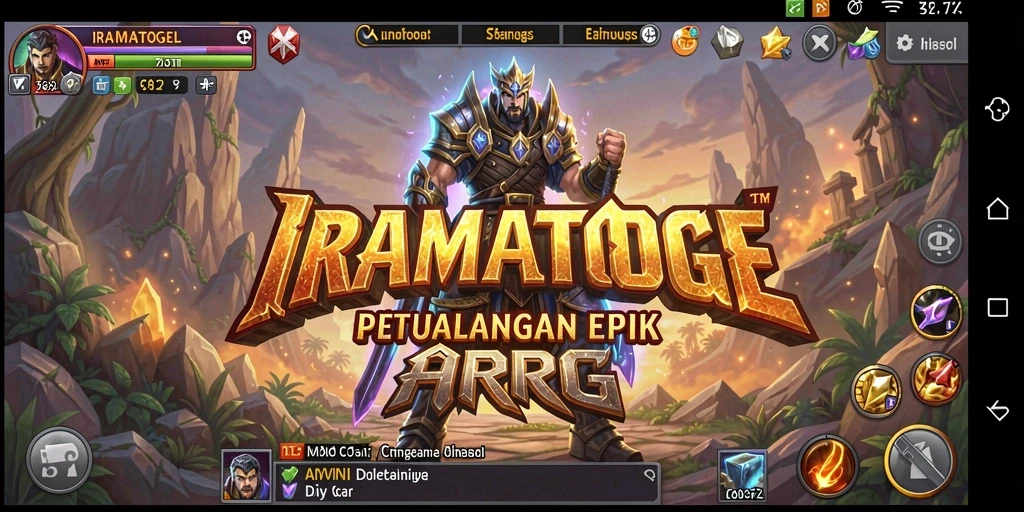 Tampilan menakjubkan dari gameplay ARPG IRAMATOGEL.