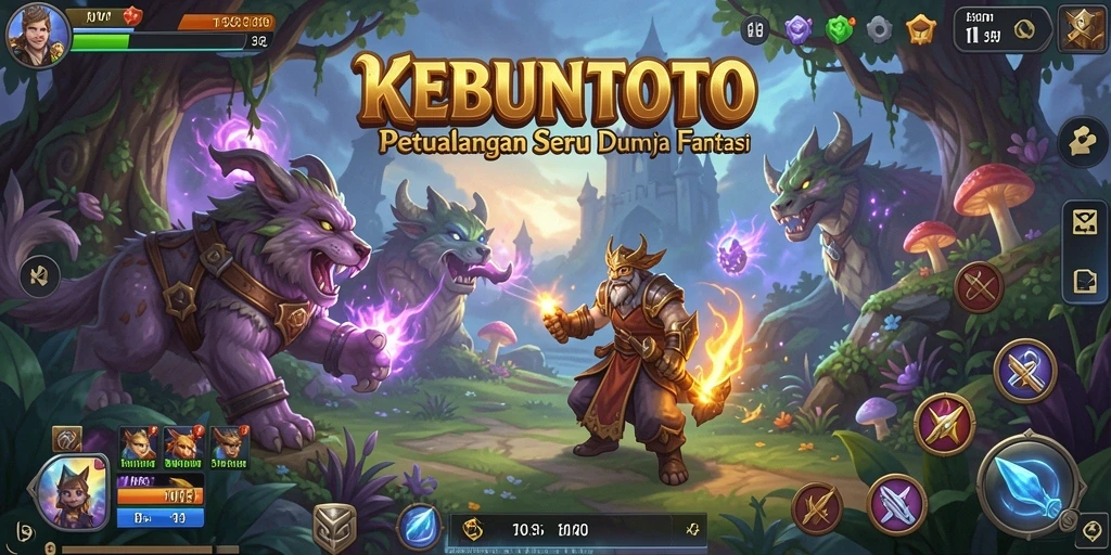 Tampilan gameplay KEBUNTOTO yang penuh aksi dan petualangan.