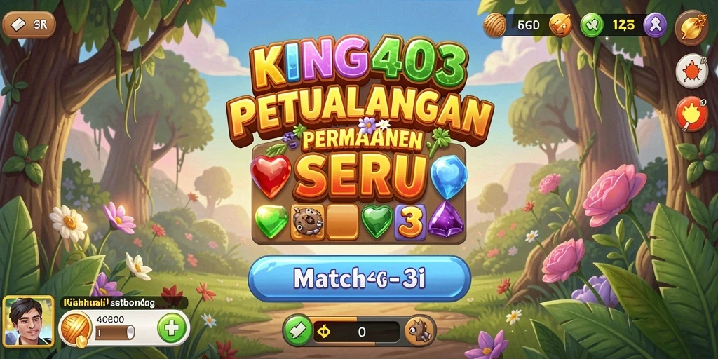 Tampilan gameplay KING403 yang seru dan penuh warna.