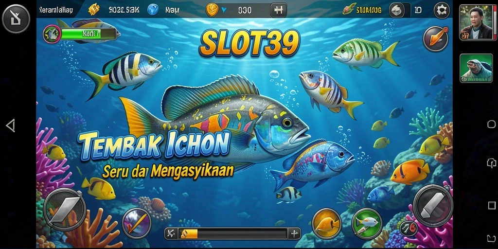 Tampilan gameplay SLOT39 yang mengasyikkan dengan berbagai jenis ikan.