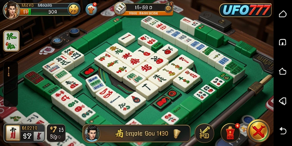 Tampilan gameplay Mahjong yang seru dan menantang.